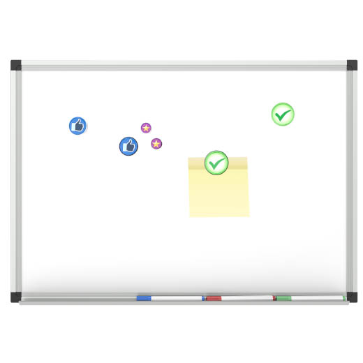 Whiteboard Magnets  Never forget an important message by attaching it to your whiteboard with a personalised magnet.