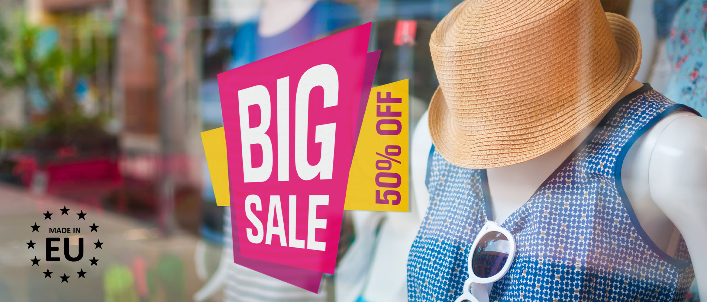 Window Stickers  Easily let every passer-by know where the office is located with a personalised window sticker.