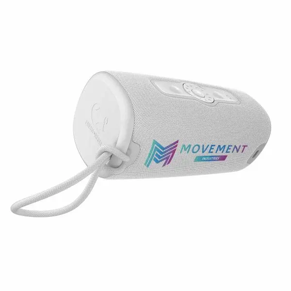 Fresh 'n Rebel Bold M2  Party mode (connect 2 devices) Dust- and waterproof Double fun mode (pair 2 Bold M2 speakers) Battery life of 24 hours Personalisation with a print in full colour and a sleeve