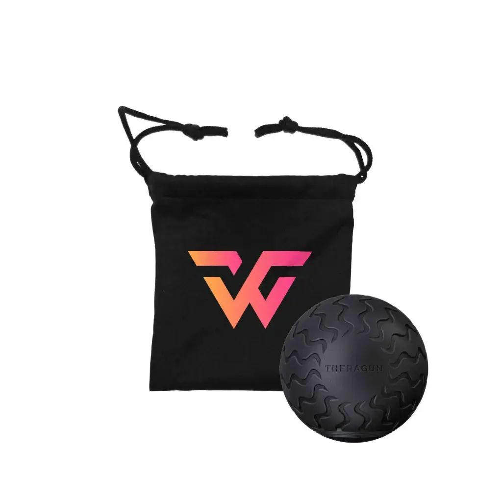 Therabody Wave Solo Black  Low surface area pinpoints pressure for focused treatment 3 customizable vibration frequencies Smart device with Bluetooth connectivity 120-minute battery life  Personalise with a pouch with thermal print in full colour and a sleeve