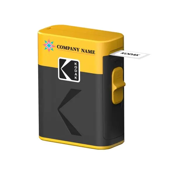Kodak Era Instant Label Printer Yellow Create & print Thermal ink-free technology and high resolution of 203 dpi USB–C charging capability Connect to KODAK app Personalise with a full-colour print and sleeve Kodak Era Instant Label Printer Yellow Create & print Thermal ink-free technology and high resolution of 203 dpi USB–C charging capability Connect to KODAK app Personalise with a full-colour print and sleeve