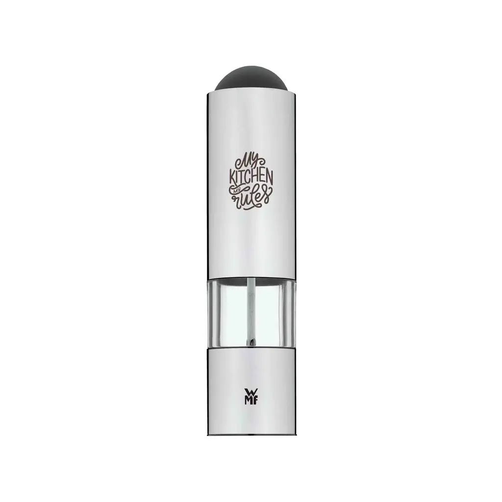 WMF Electric Mill  Adjustable automatic grinding One-handed use Integrated light Made of Cromargan®  Personalisation with an engraving and a sleeve