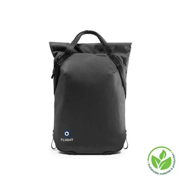 Peak Design Everyday Totepack 20L  Size: 20 L Dual zips access points Weatherproof Padded backpack and hand straps Personalisation with a thermal print in full colour