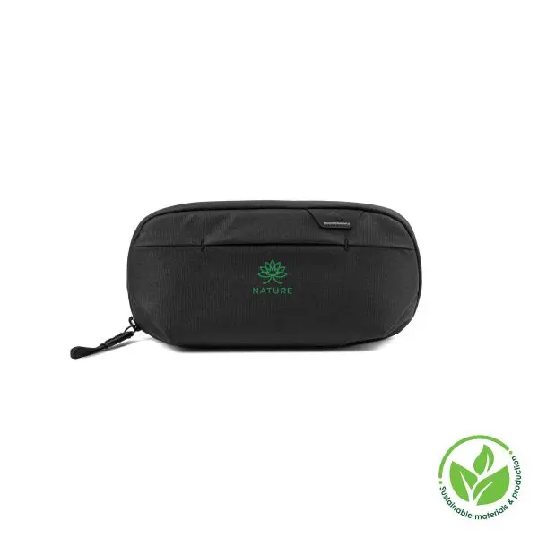 Peak Design Wash Pouch Small  Toiletry bag (1 L) Hangs via an aluminium hook 100% recycled nylon Organized pockets Personalisation with a thermal print