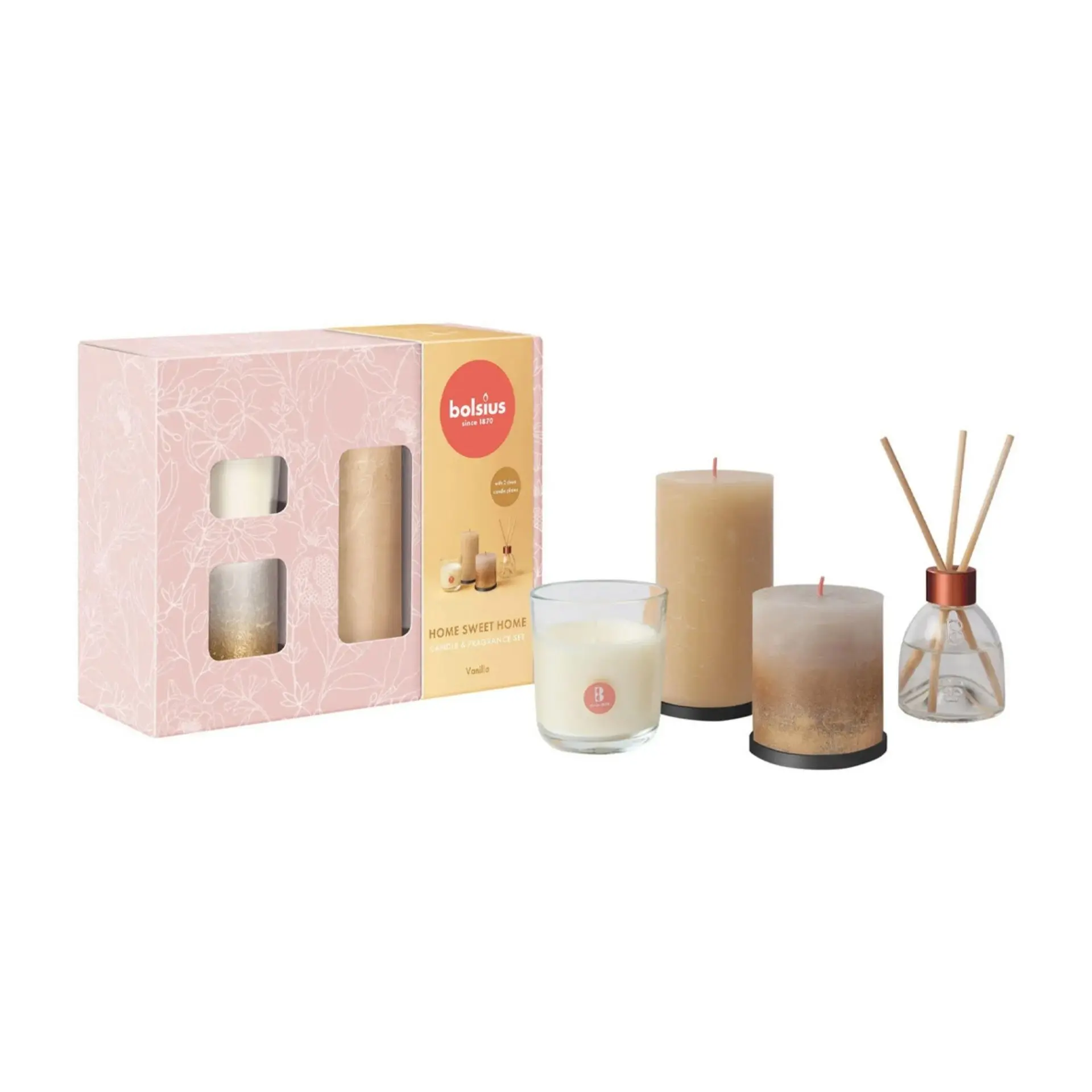 Bolsius Gift Set Medium Home Sweet Home