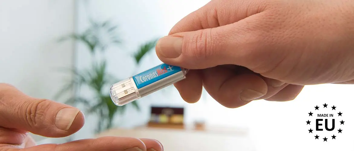 USB OTG  The USB OTG has a USB connector and a Type-C connector at the other end.