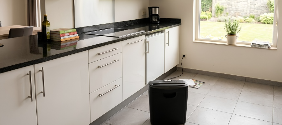 Paper shredder in kitchern