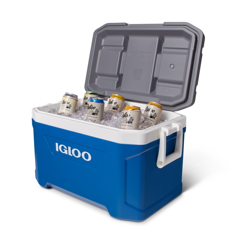 Igloo Latitude 52 Cooler 49L with beer Blue.jpg