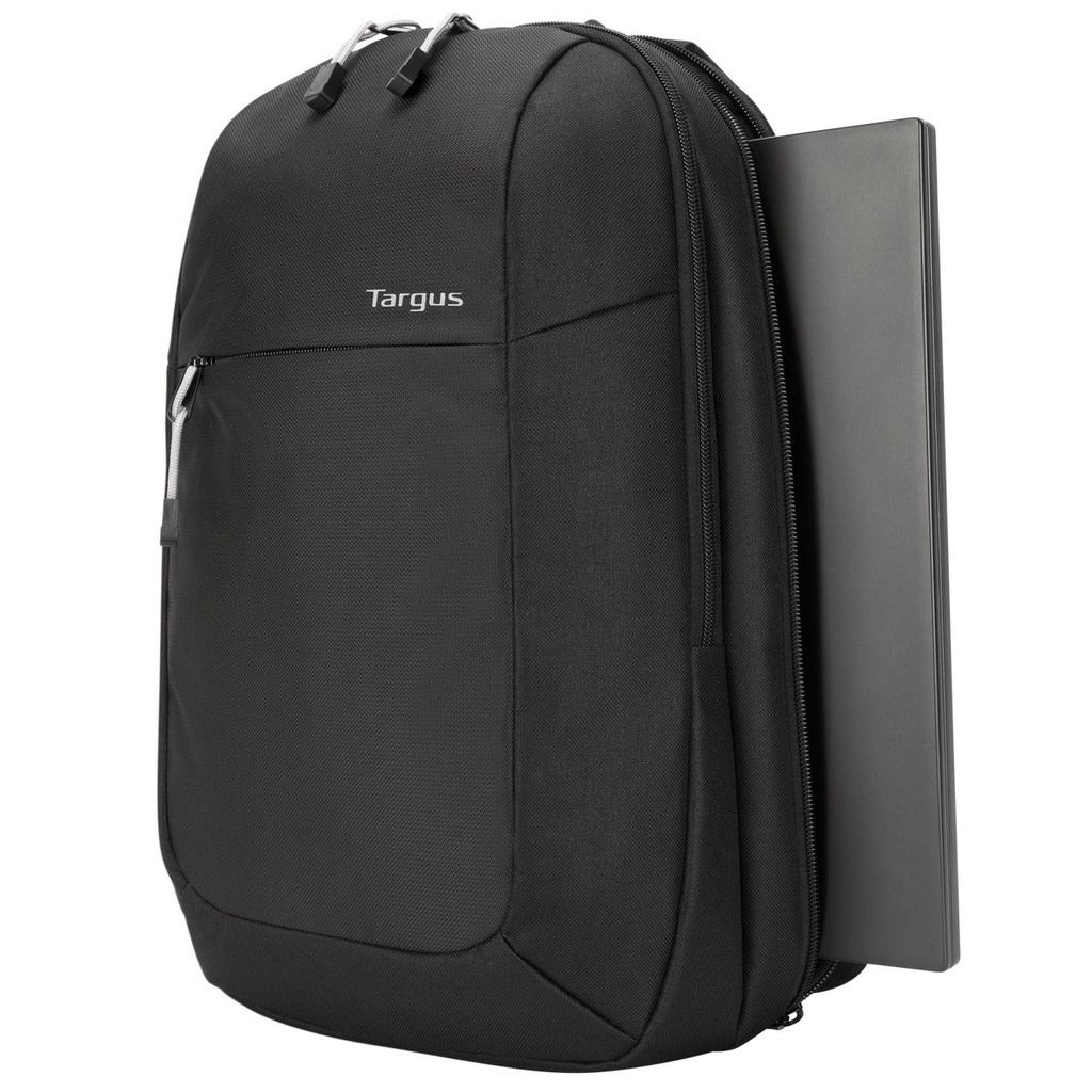 Targus 15.6 Intellect Essentials Backpack (Black) with laptop.jpg