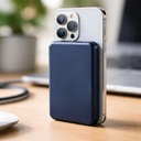 GRUNDIG Wireless Powerbank Mini 5000mAh Navy Blue with phone.jpg