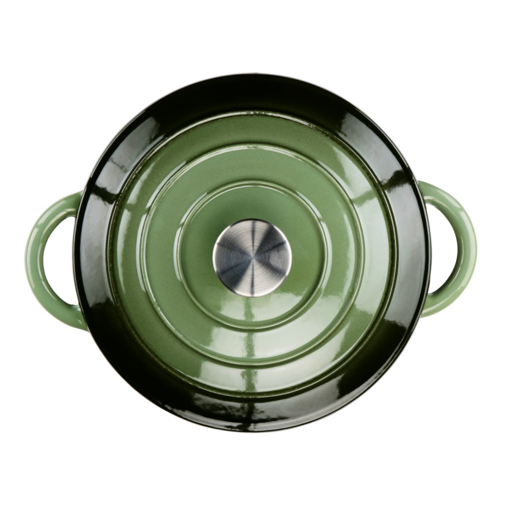 ALPINA Casserole 24cm 3.8L green top view.jpg