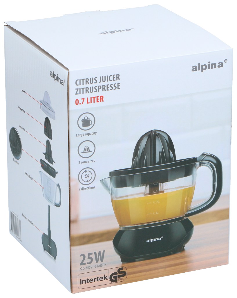 ALPINA Citrus Juicer 700ml 25W Black in box.jpg