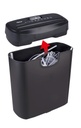 ALPINA Paper Shredder 230V 190W black lid up.jpg