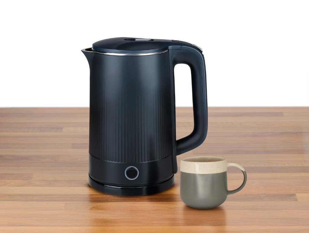 ALPINA 1.5L Cordless Electric Water Kettle black on table.jpg
