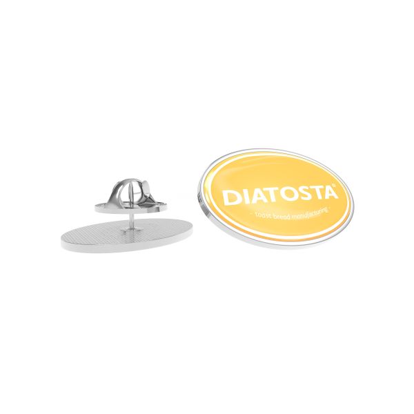 Pin Metal (Oval, Ingen personalisering, Ingen individuel personalisering – på produktet, Ingen emballage, Ingen indlæg i fuld farve, Ingen individuel personalisering – indlæg, Ingen professionel grafisk assistance)