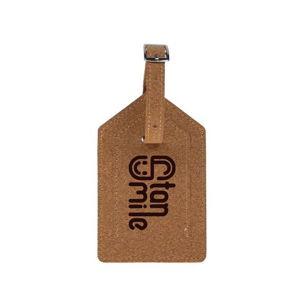 Eco Luggage Tag Cork (Brown, Sin personalización anverso, Sin personalización individual anverso, Sin personalización reverso, Sin personalización individual reverso, Sin asistencia gráfica profesional)