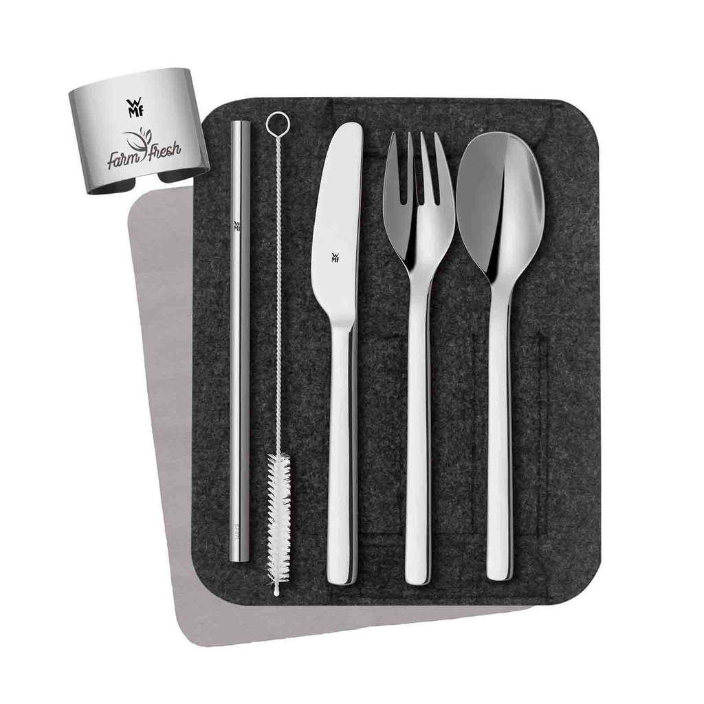 WMF My2Go Cutlery Set (Srebrny, Brak personalizacji, Brak indywidualnej personalizacji – na produkcie, Brak opakowania, Brak indywidualnej personalizacji – owijki, Brak profesjonalnej pomocy graficznej)
