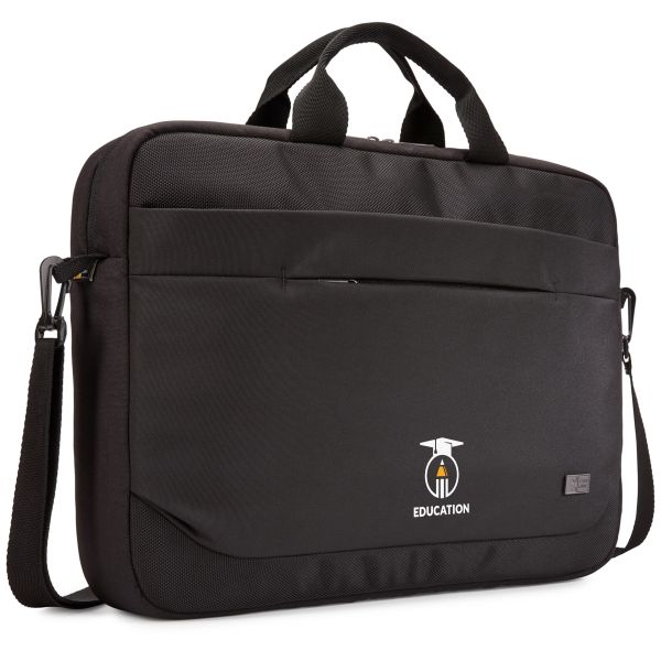 Case Logic Advantage Laptop Attache (Black 15.6 inch, No personalisation, No individual personalisation on product, No Professional artwork assistance)