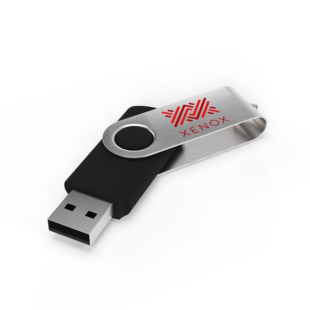USB Stick Twister (Černá, 4GB 2.0, Žádné nahrávání dat, Žádná personalizace – přední strana, Žádná individuální personalizace – přední strana, Žádná personalizace – zadní strana, Bez příslušenství, Bez připojeného příslušenství, Bez obalu, Žádná profesionální grafická asistence)