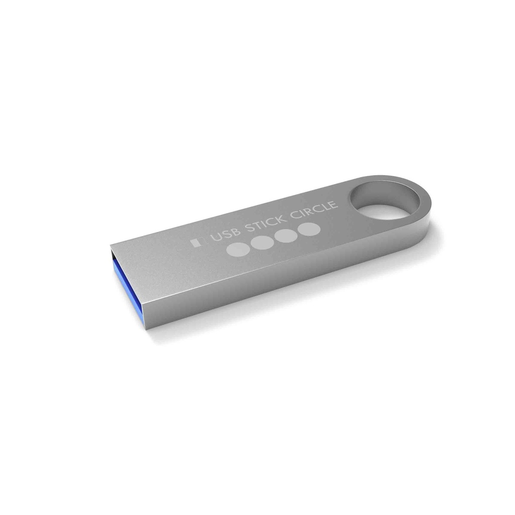 USB Stick E-Circle 3.0 (Srebrny, 16 GB 3.0, Brak personalizacji – przednia strona, Brak indywidualnej personalizacji – przednia strona, Brak personalizacji – tylna strona, Brak przesyłania danych, Brak akcesoriów, Brak dołączonych akcesoriów, Brak opakowania, Brak profesjonalnej pomocy graficznej)