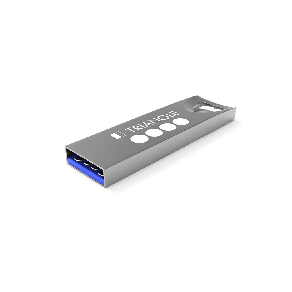 USB Stick Triangle 3.0 (Argento, 16 GB 3.0, Nessun caricamento dati, Nessuna personalizzazione fronte, Nessuna personalizzazione individuale fronte, Nessuna personalizzazione retro, Nessun accessorio, Nessun accessorio agganciato , Nessun imballaggio, Nessuna assistenza grafica professionale)