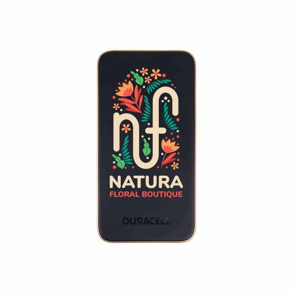 Duracell Powerbank Charge Plus (Black, No personalisation, No individual personalisation on product, No packaging, No individual personalisation sleeve, No Professional artwork assistance)
