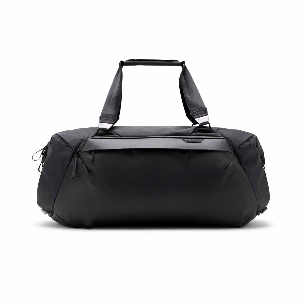 Peak Design Travel Duffel 50L (Czarny, Bez akcesoriów, Bez personalizacji, Bez kostki do pakowania, Brak profesjonalnej pomocy graficznej)