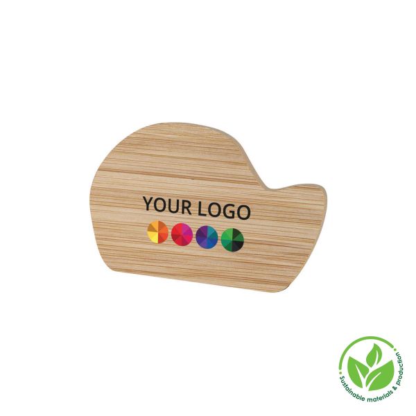 Badge Bamboo (DYO, Bez uchycení, Bez personalizace, Žádná individuální personalizace – na produktu, Bez obalu, Bez intarzie v plné barvě, Žádná individuální personalizace – vložka, Žádná profesionální grafická asistence)