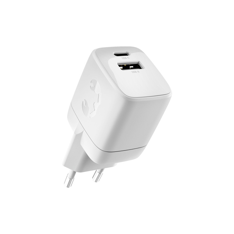 Fresh 'n Rebel 30W PD Wall Charger (Ice Grey, Ingen personalisering, Ingen individuel personalisering – på produktet, Ingen emballage, Ingen individuel personalisering – omslag, Ingen professionel grafisk assistance)