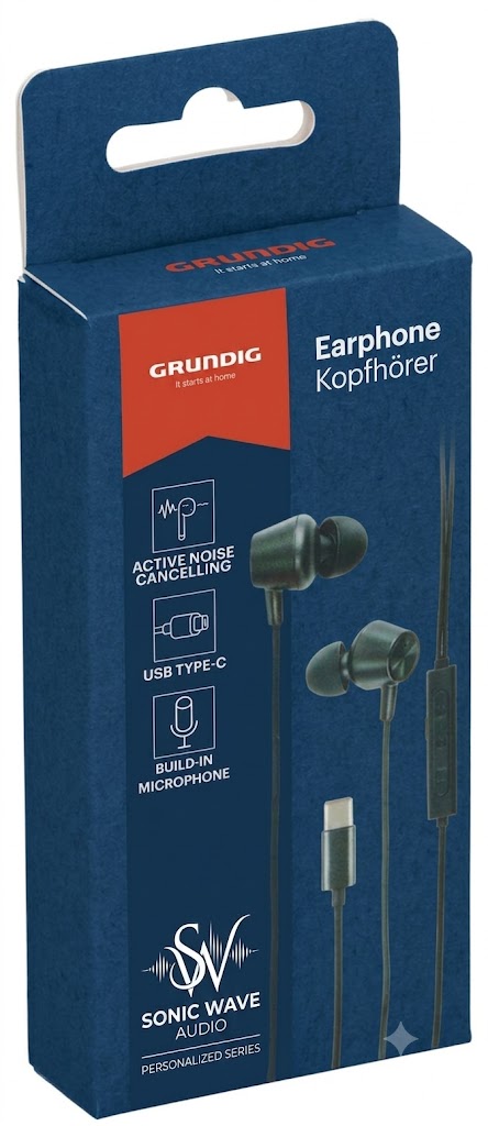 GRUNDIG In-ear Earphones ANC with USB-C Connection