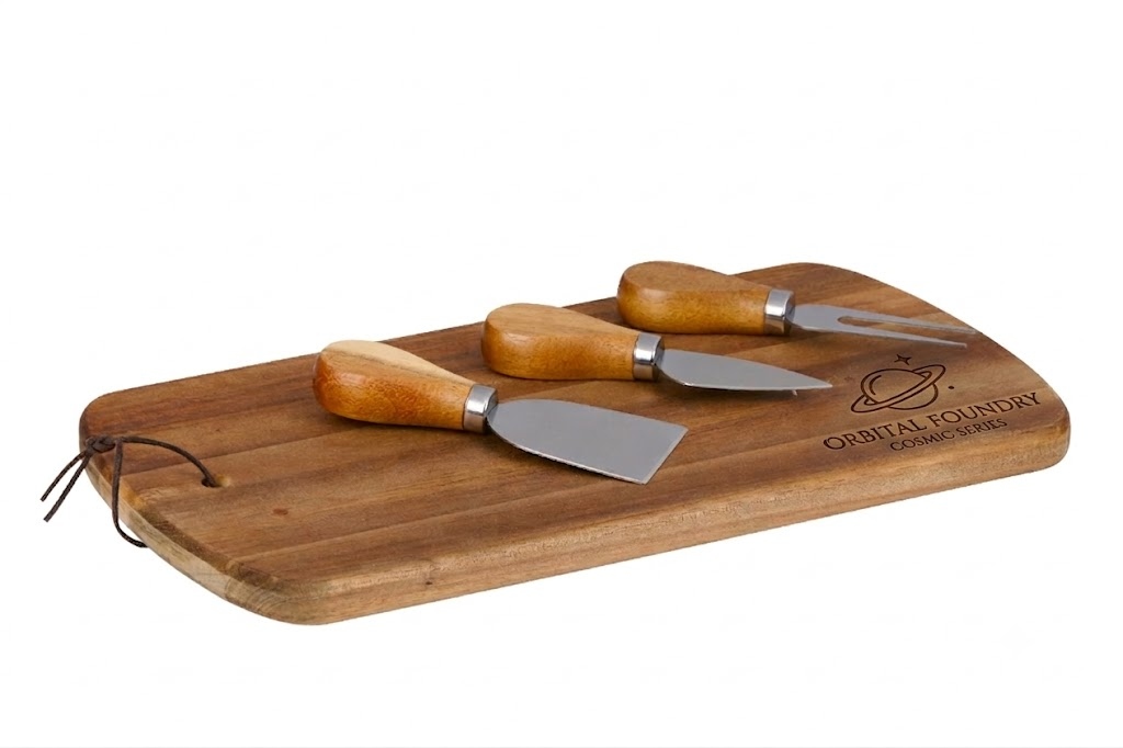 ALPINA Cheeseboard with Knives 320x17.5cm