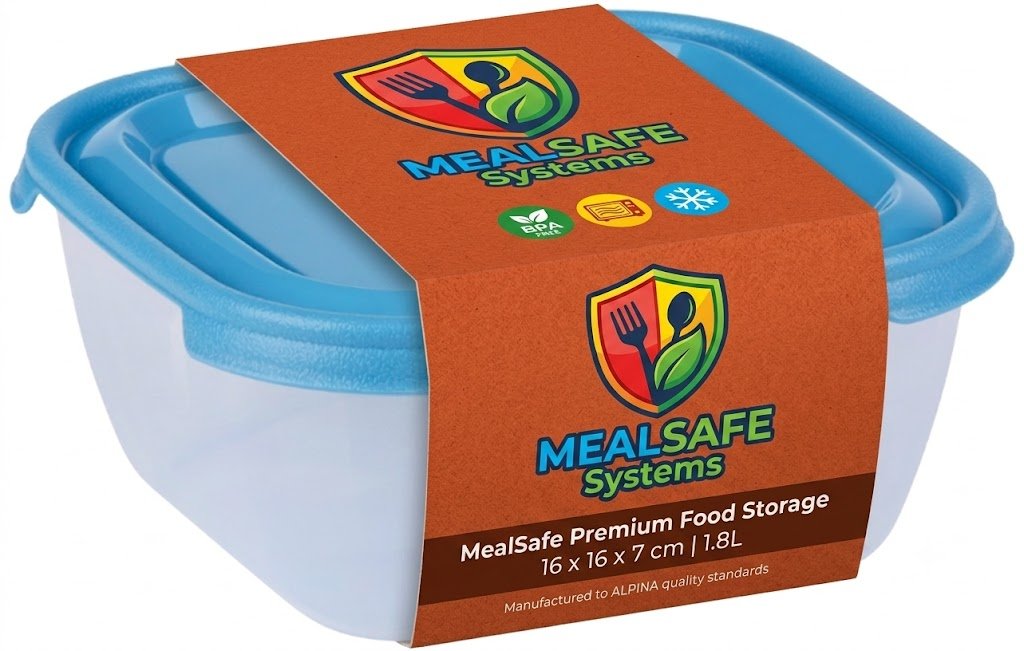 ALPINA Food Storage Box 8pcs 16x16x7cm