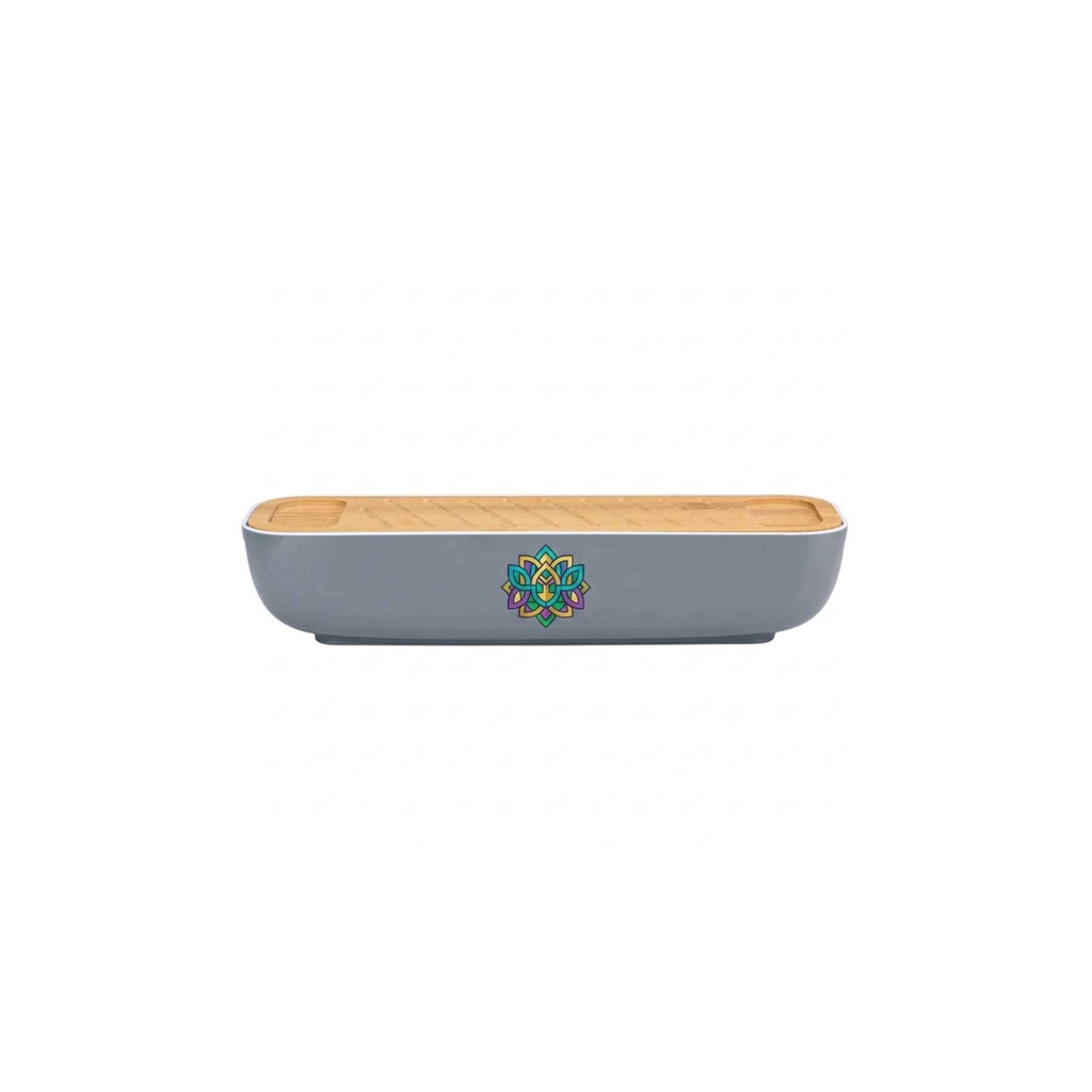 ALPINA Bread Box With Lid And Cutting Board