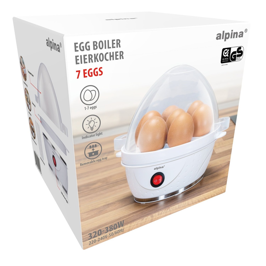 ALPINA Egg Boiler 230V 320-380W