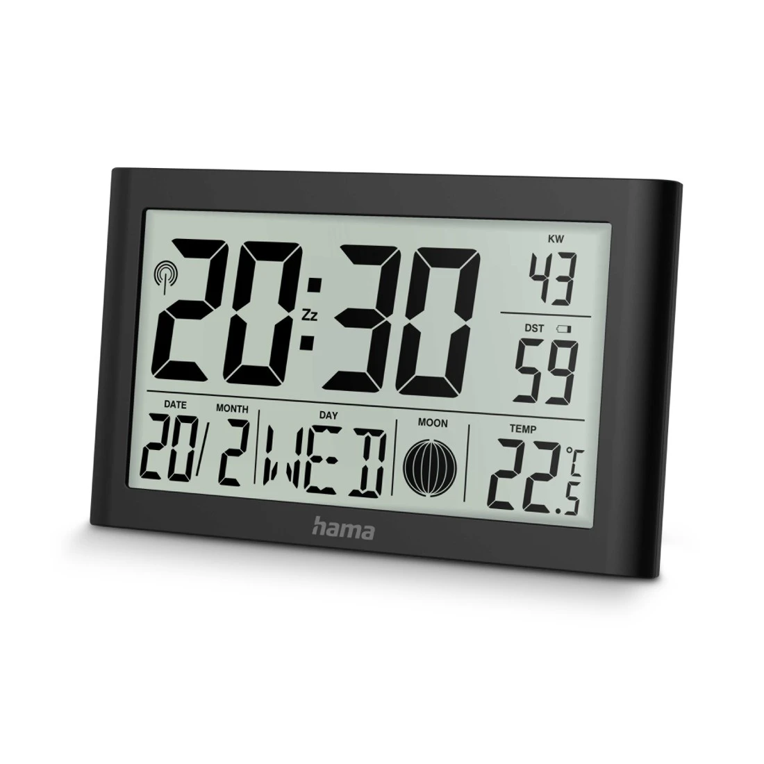 Hama "Martinique" Digital Wall Clock, Radio-Controlled