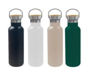 ALPINA Vacuum Bottle 500ml with Bamboo Lid
